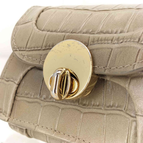 HASHIBAMI クロコ 型押し 三つ折り 財布 レディース